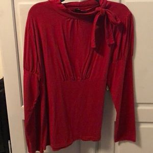 Red long sleeve shirt